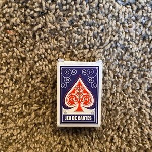 american girl playing cards